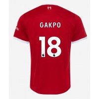 Pánský Fotbalový dres Liverpool Cody Gakpo #18 2023-24 Domácí Krátký Rukáv
